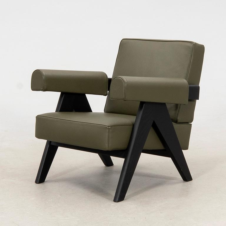 Pierre Jeanneret, fåtölj "053 Capitol Complex Armchair" Vitra 2000-tal.