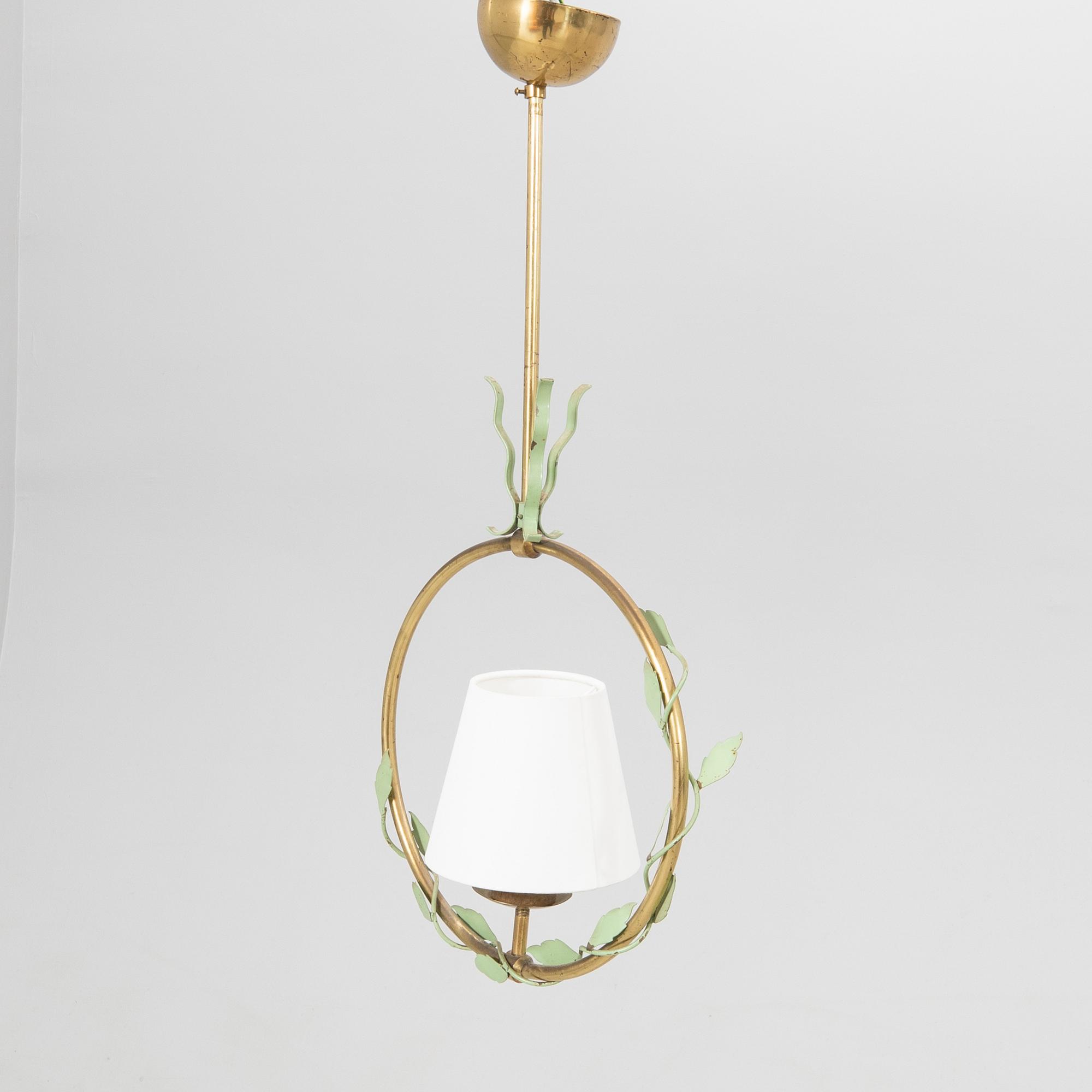 Nybro Armaturfabrik, a ceiling lamp, model no "34", Sweden 1950s.