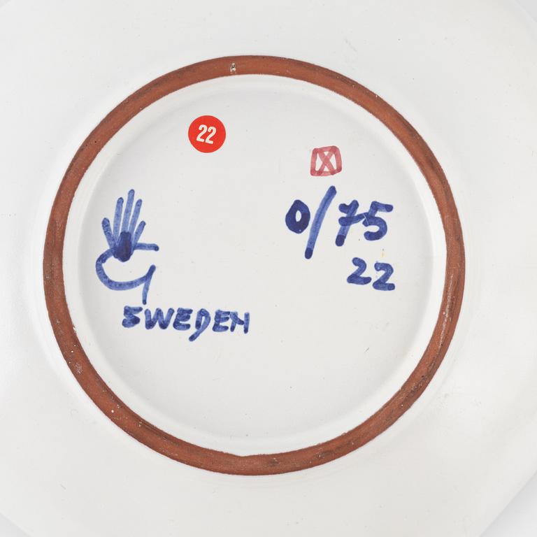 Stig Lindberg, three dishes, Gustavsbergs studio.