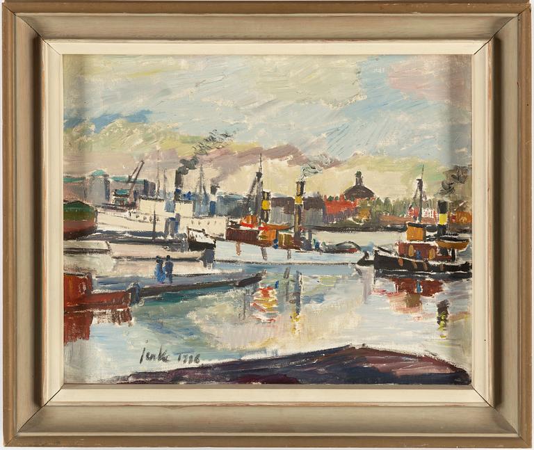 Erik Jerken, oil on canvas, signed and dated 1936.