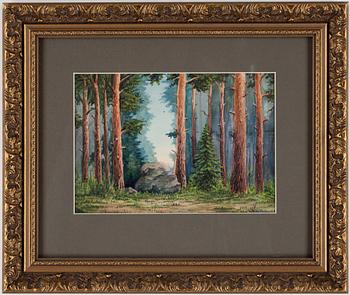 Nikolaj Rykaloff · NIKOLAI RYKALOFF, akvarell, signerad.