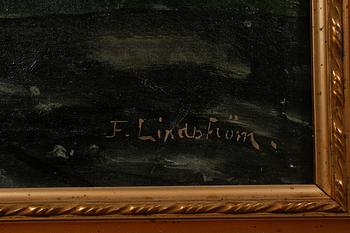FRITZ LINDSTRÖM, olja på duk, signerad.