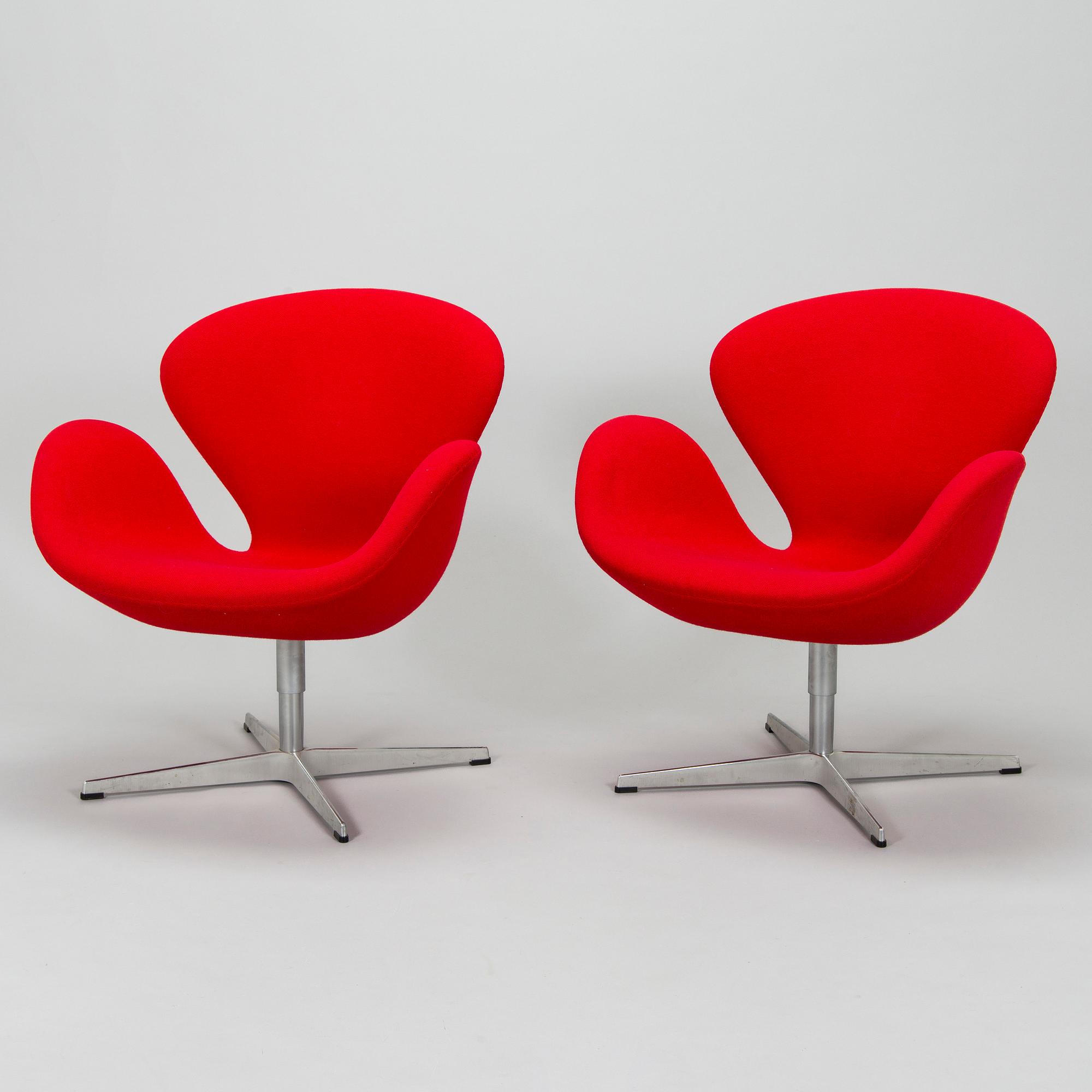 Arne Jacobsen, nojatuolipari, "Svanen" Fritz Hansen, Tanska.