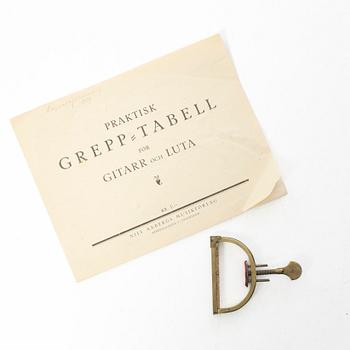 12-string lute, Alfred Brock, Stockholm, 1929.