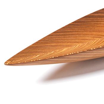 Tapio Wirkkala, a leaf-shaped laminated birch plywood dish, Finland 1950s.