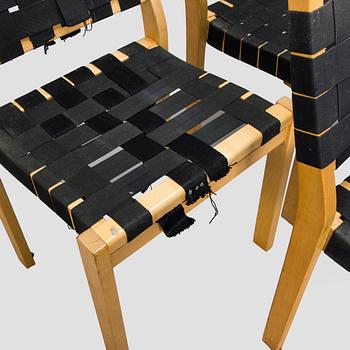 Alvar Aalto, tuolia, 6 kpl, malli 611, 1900-luvun loppu.