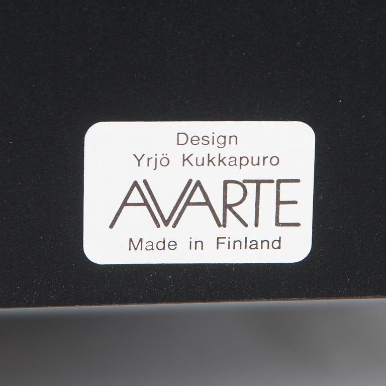 Yrjö Kukkapuro, A 1980s  'Experiment' open armchair for Avarte, Finland.