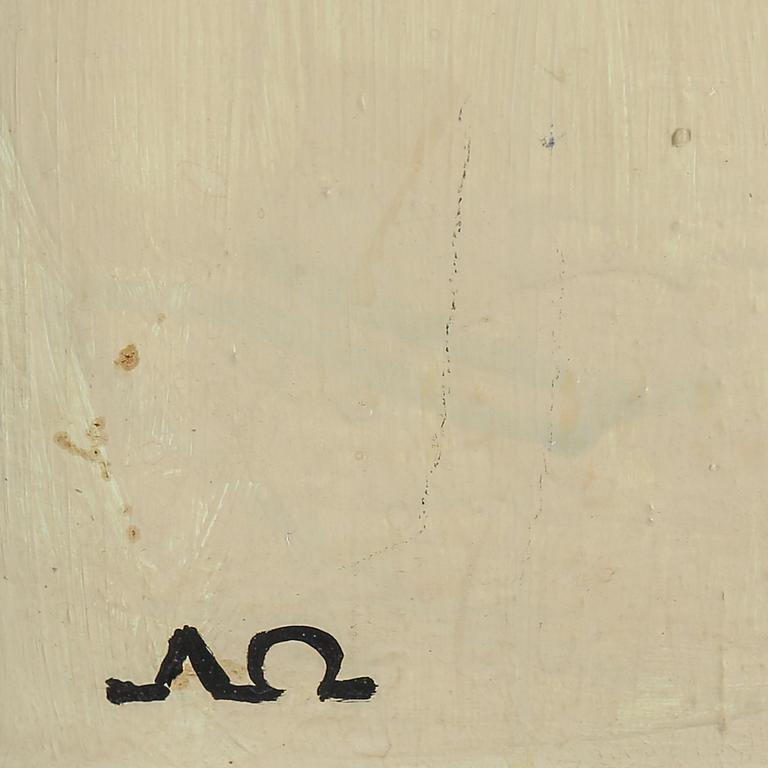 ARNE ÖDBERG, oil on panel, signed with monogram. Dated -54 verso.