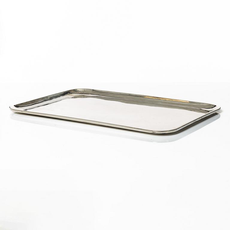 Bricka, sterlingsilver, Mexiko, 1900-talets första hälft.
