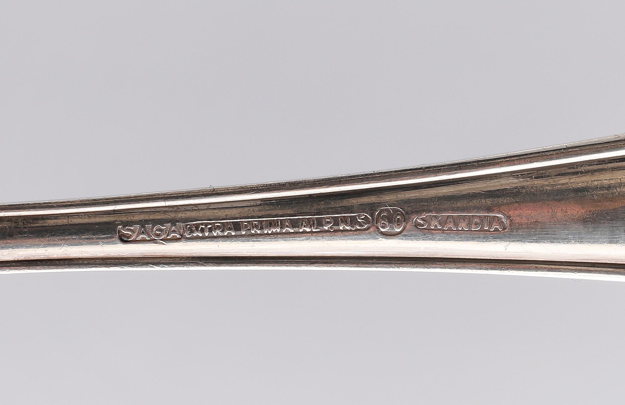 BESTICK, 83 delar, nysilver, "Saga", Skandia, 1900-tal.