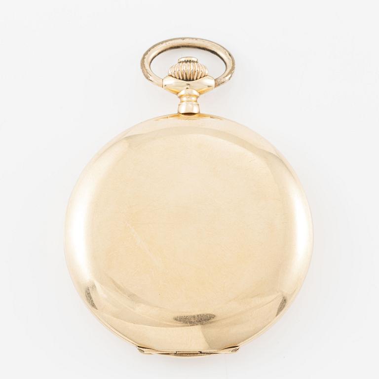 Monark, Ch. F. Tissot & Fils, pocket watch, 52 mm, hunter.