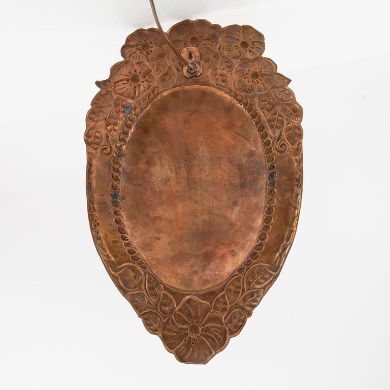 Vägglampa jugend tidigt 1900-tal.