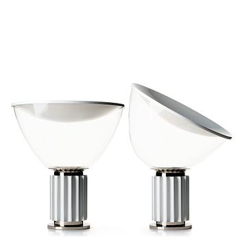 80. Achille Castiglioni, & Pier Giacomo Castiglioni, a pair of table lamps, "Taccia", for Flos, Italy post 1962.