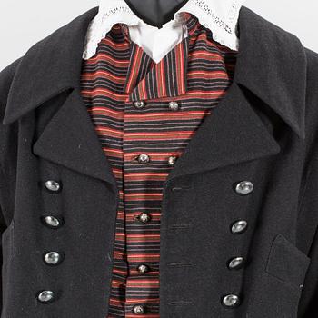 A Swedish male folklore costume from Luggude Skåne, later part of the 20th entury.