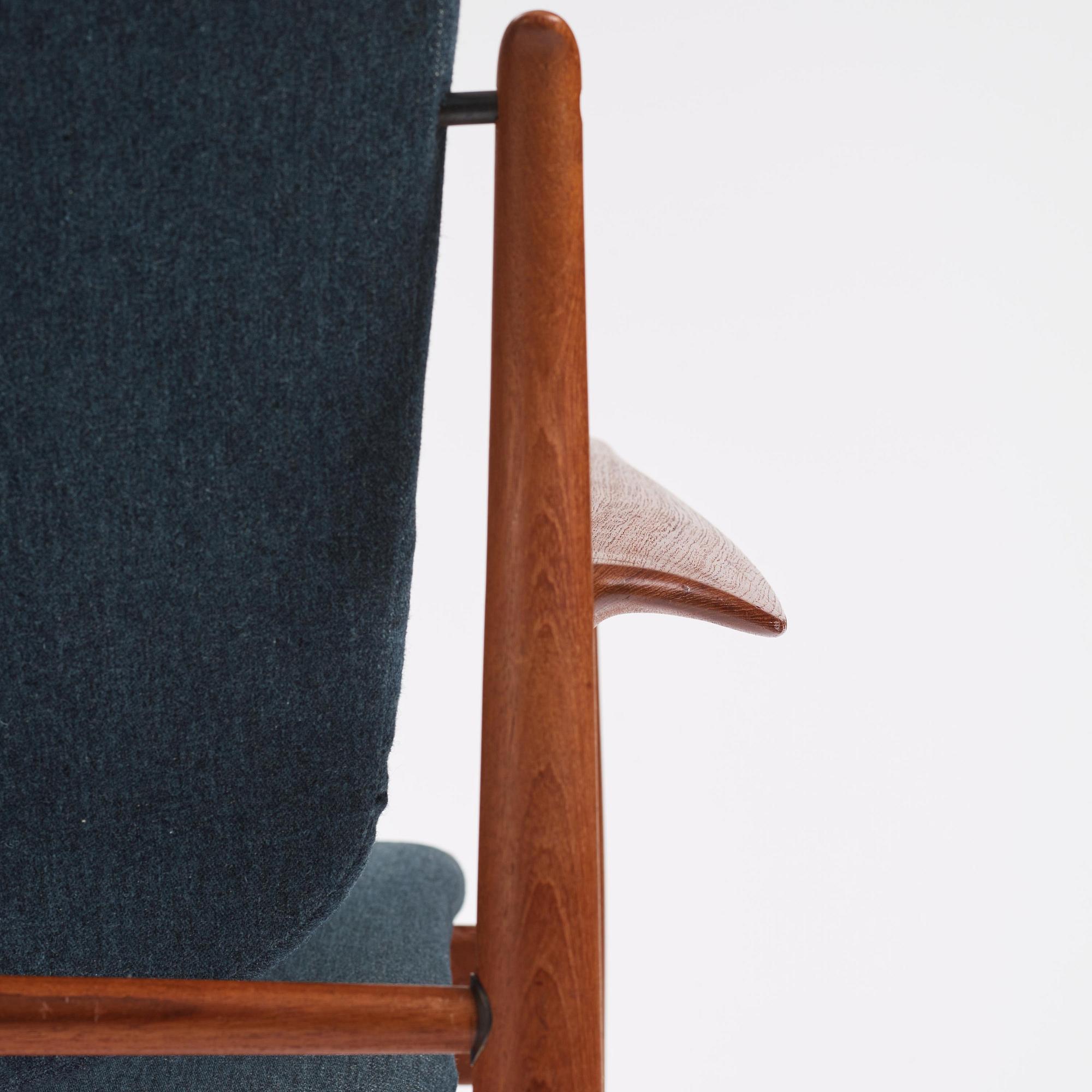 Finn Juhl, a "FD 136" easy chair, France & Daverkosen, Denmark, 1950s.