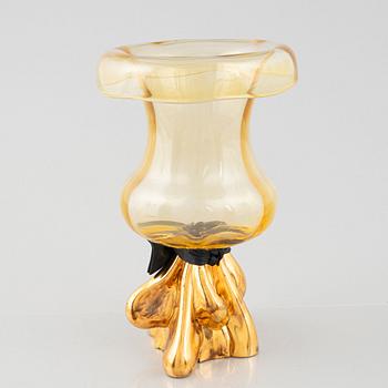 Åsa Jungnelius, a 'Sugar Dandy Grande' glass goblet, Kosta Boda.