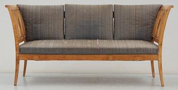 SALONGSMÖBEL, 7 delar, Karl Johan, 1800-tal.