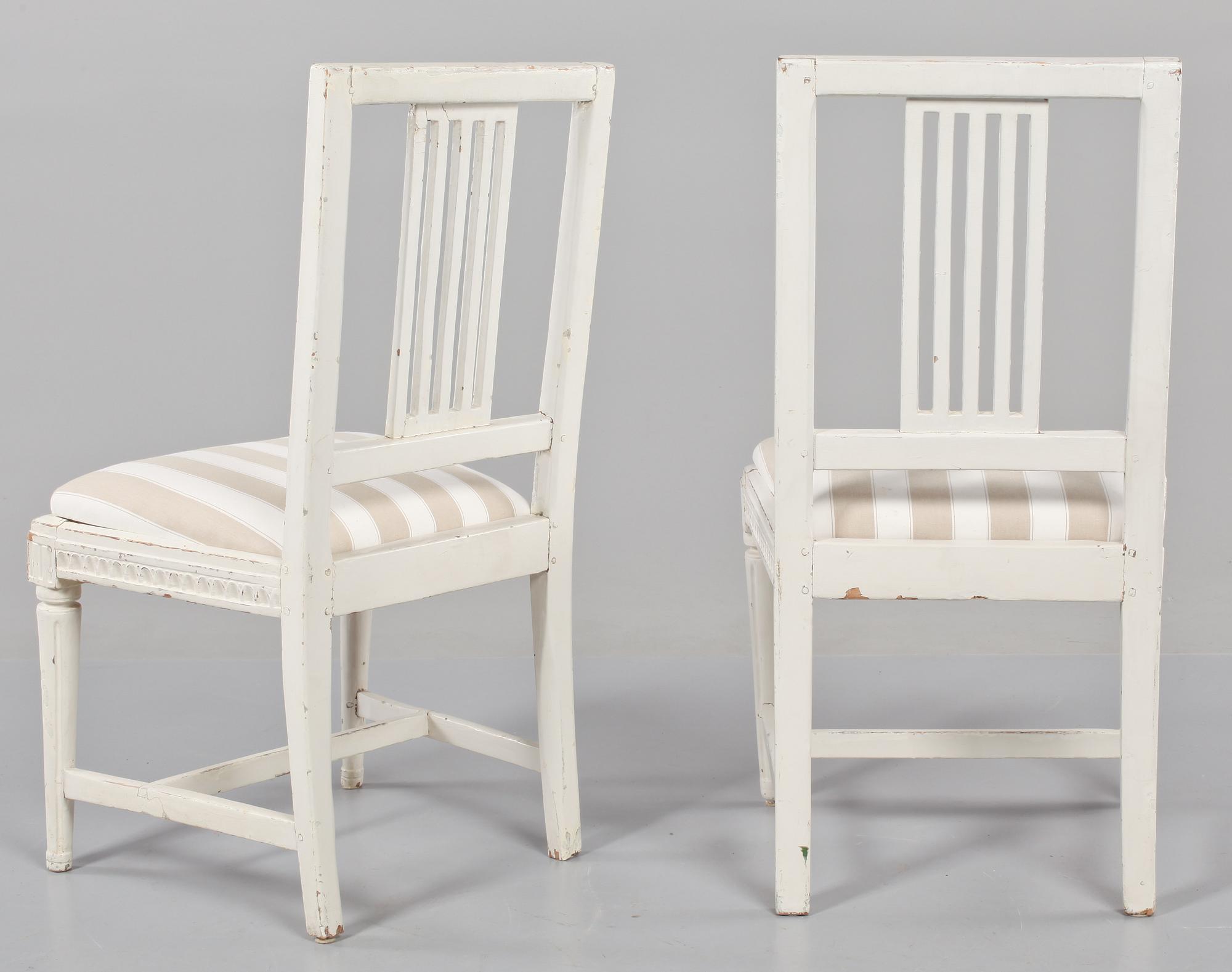 STOLAR, ett par, gustavianska, omkring 1800.