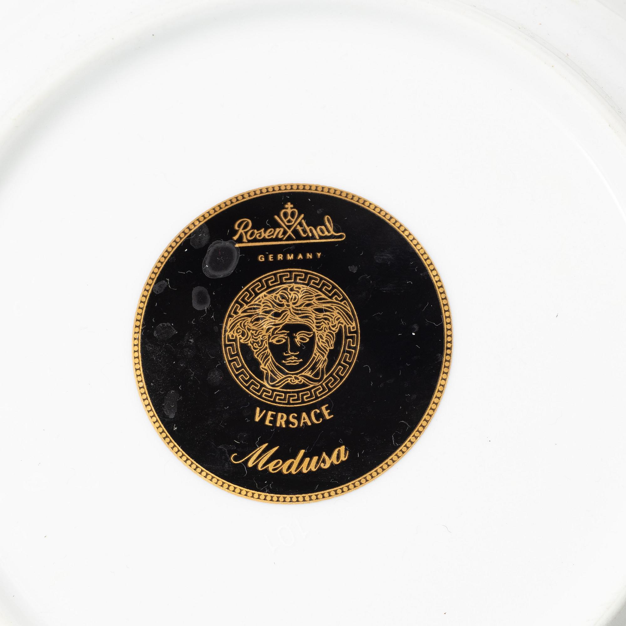 Mat-och kaffeservis, porslin, 36 delar, "Medusa", Rosenthal för Versace,