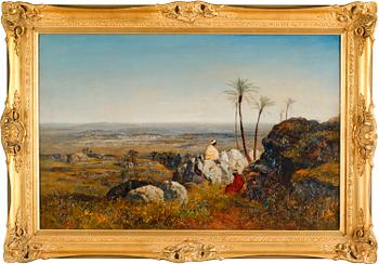 Benjamin Constant Hans art, "Chabs on the lookout, distant view of the Sahara".