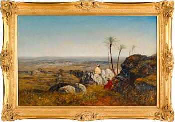 Benjamin Constant In the manner of the artist, "Chabs on the lookout, distant view of the Sahara".