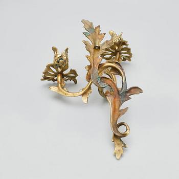 APPLIQUER, ett par, rokokostil, 1800/1900-tal.