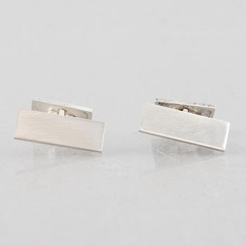 Wiwen Nilsson, cufflinks, a pair, sterling silver, Anders Nilsson, Lund 1950.