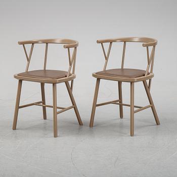 Björn Dahlström karmstolar, ett par, "Yes 097", NC Nordic Care, modell designad 2006.