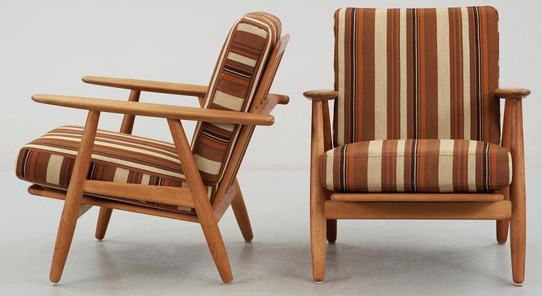 FÅTÖLJER, ett par, "Ge-240 / Cigarren", Hans J Wegner, Getama, Danmark, 1960-tal.