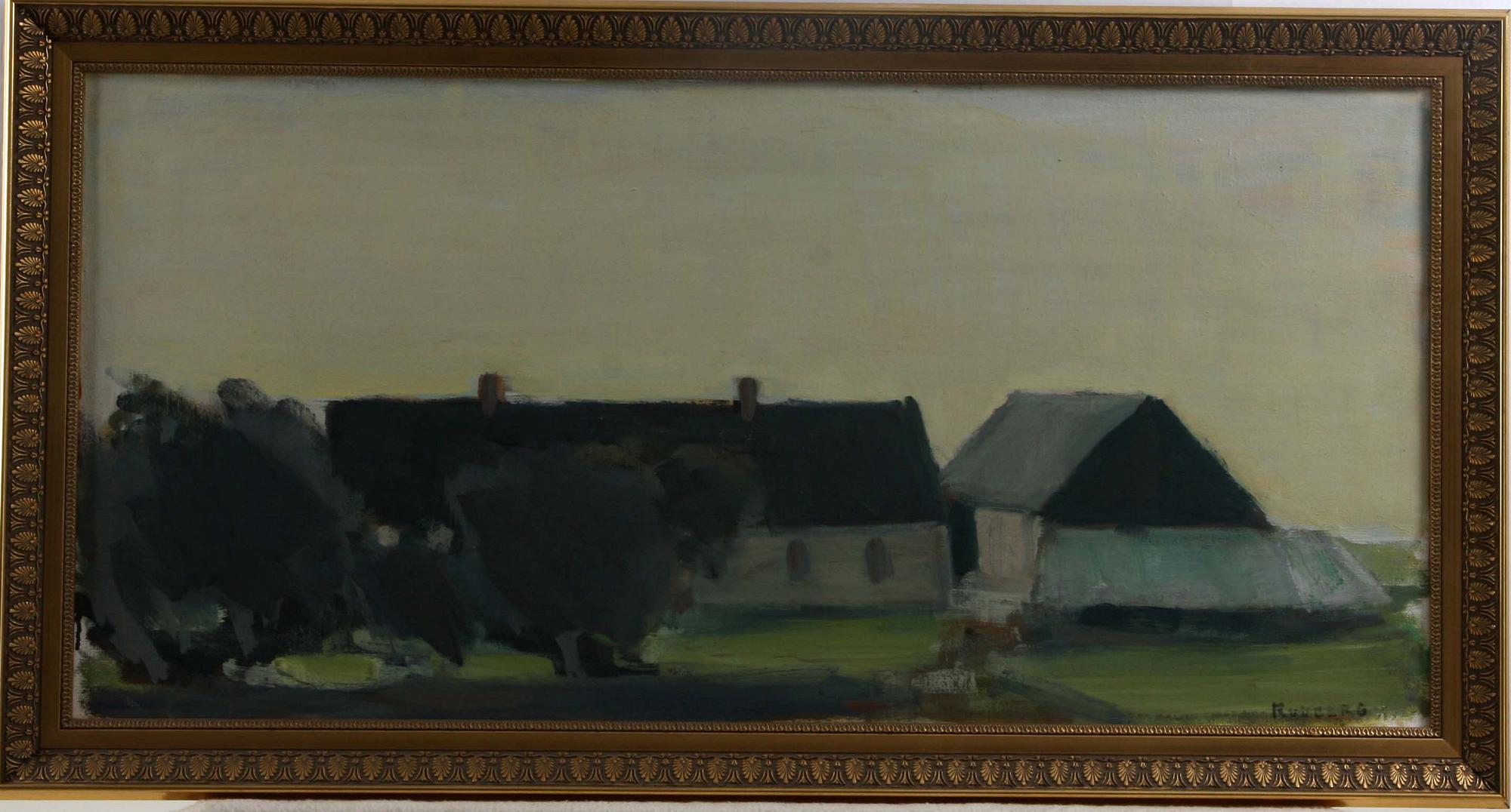 GUSTAV RUDBERG, olja på duk, sign.