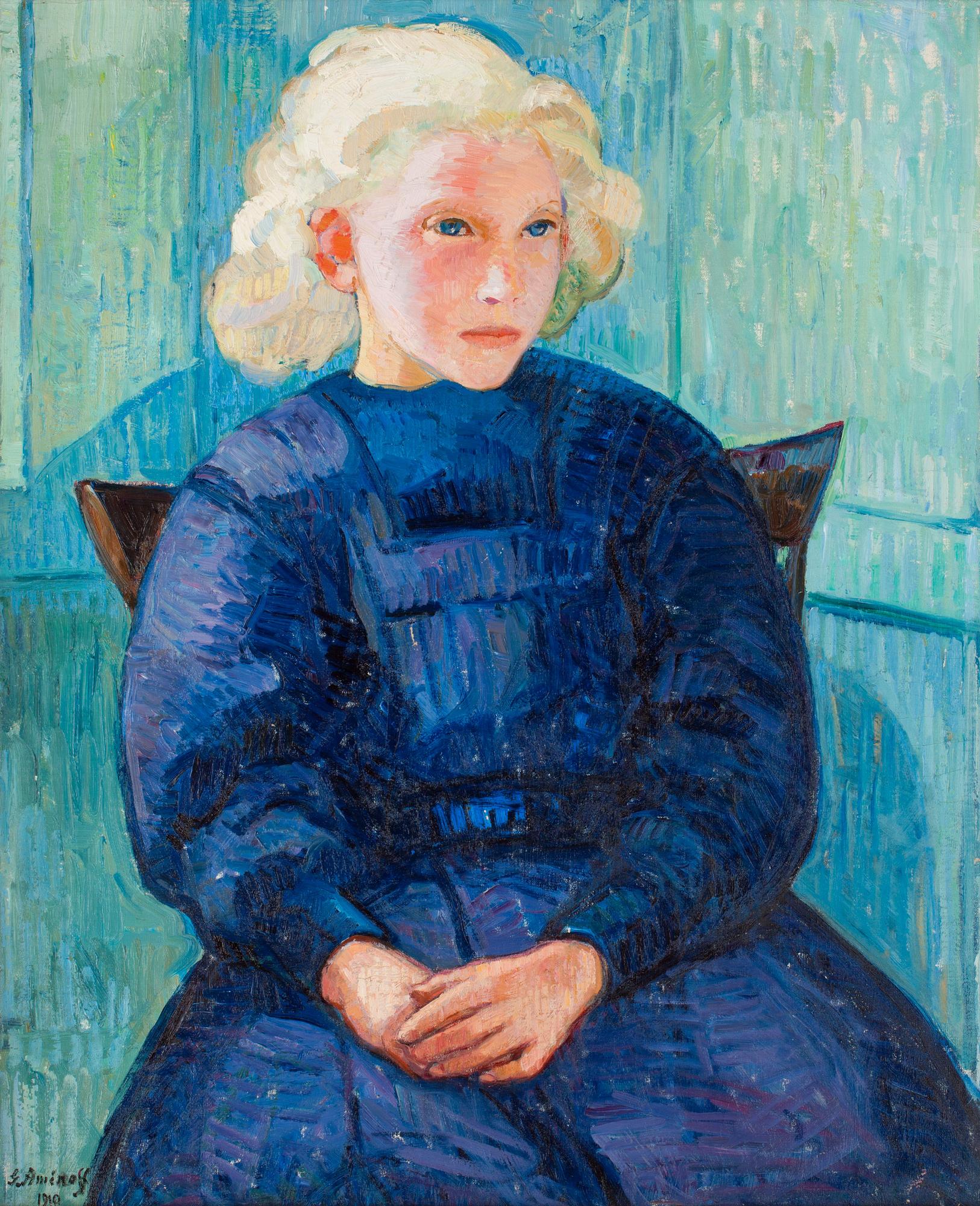 Gregori Aminoff, Portrait of a young girl.