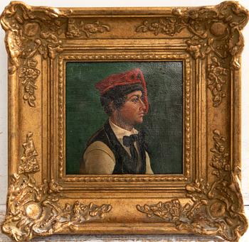 Unknown artist 19th/20th century, Youth with red cap.