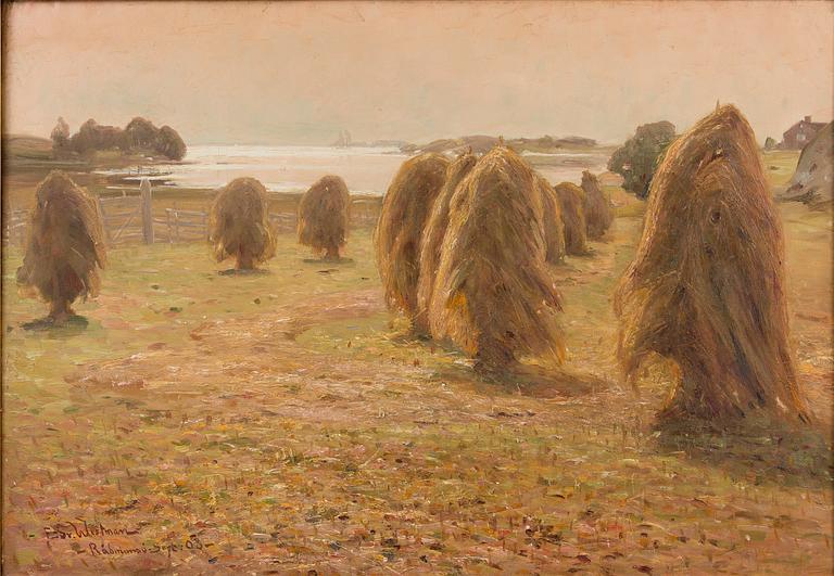 EDVARD WESTMAN, VIEW TO THE SEA OVER THE FIELD.