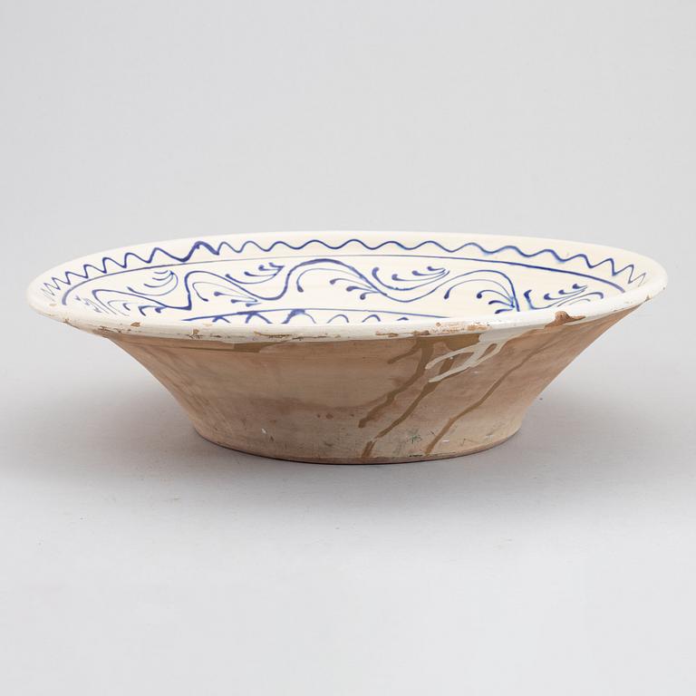 Three faience bowls, early 20th century.