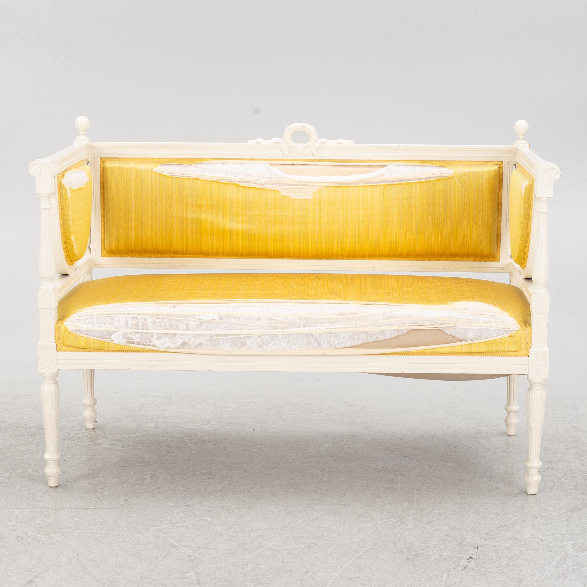 A Gustavian style sofa, 20th Century.