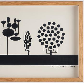 Jacob Dahlgren, signerad och daterad 2004, serigrafi, ed. 23/50.