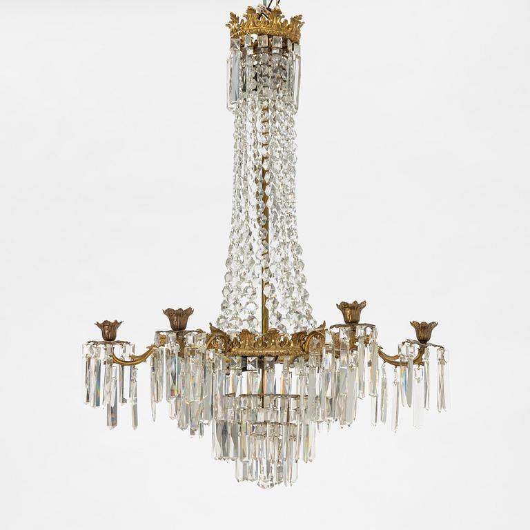 An Oscarian Chandelier, around 1900.