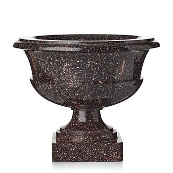 148. A Swedish porphyry urn, early 19th century.