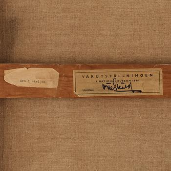 Otte Sköld, Girl sitting by the easel.