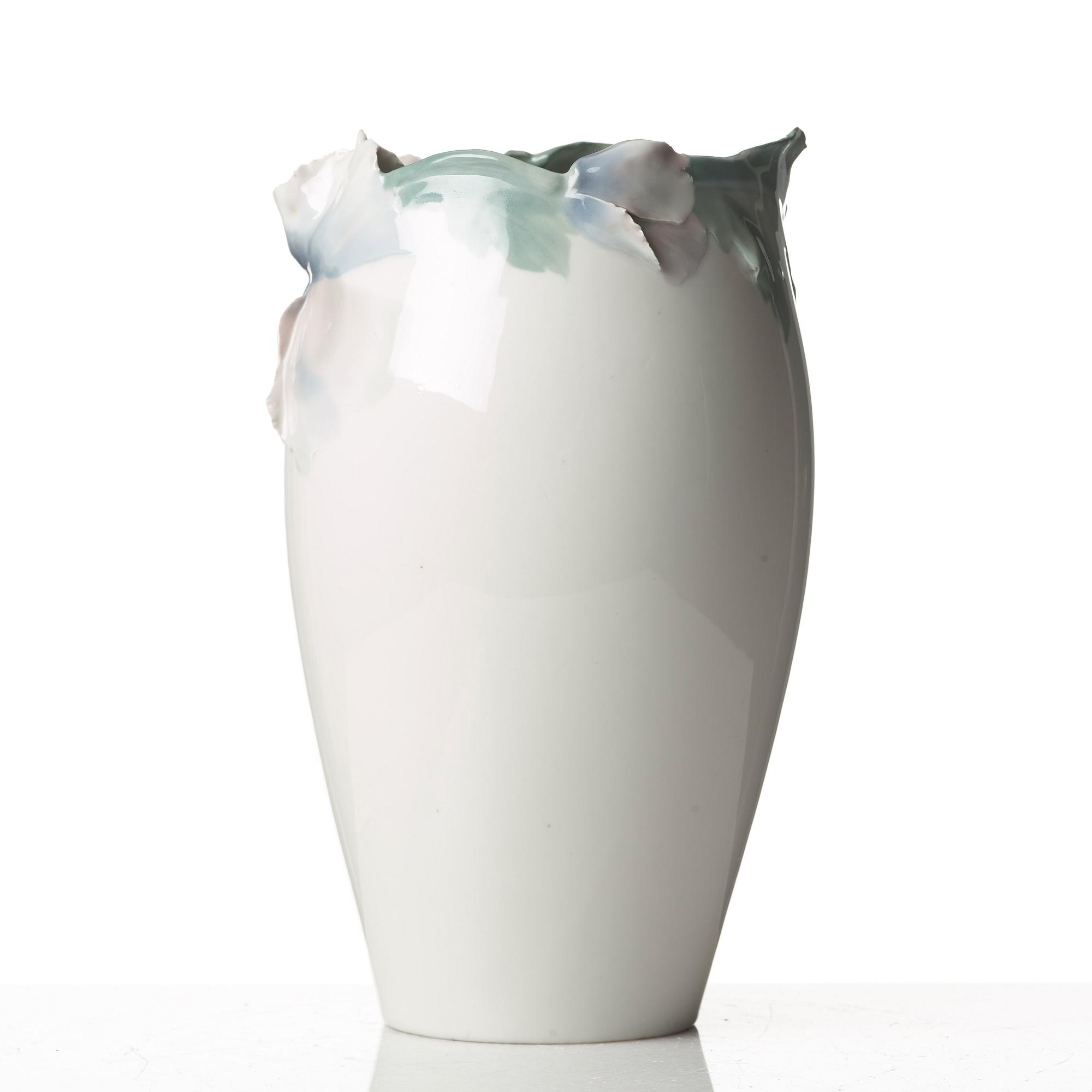 Algot Erikson, an Art Nouveau porcelain vase, Rörstrand, Sweden ca 1900.