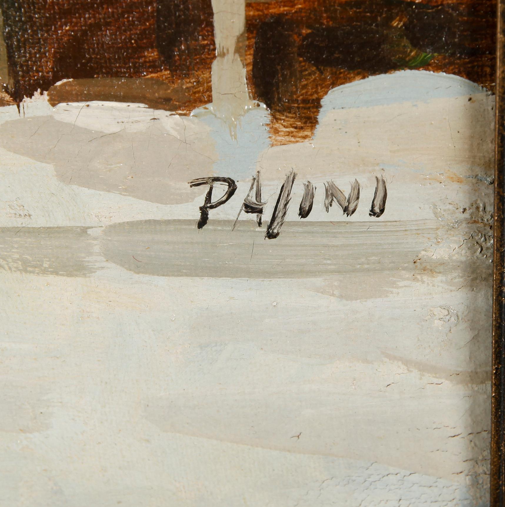 LAZZARO PASINI, 2 st, olja på pannå, sign.