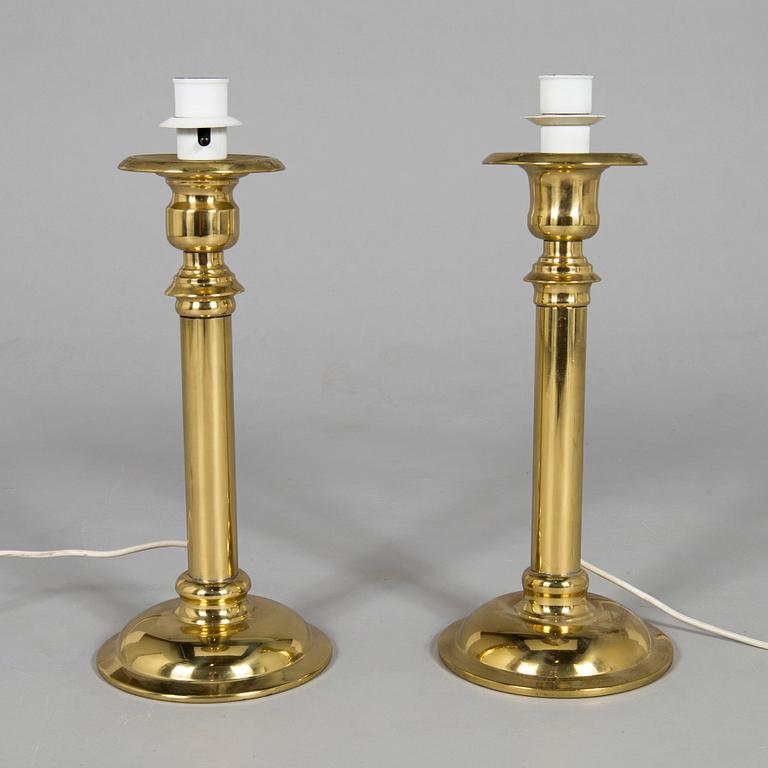 A pair of late 20th century table lights, Denmark.