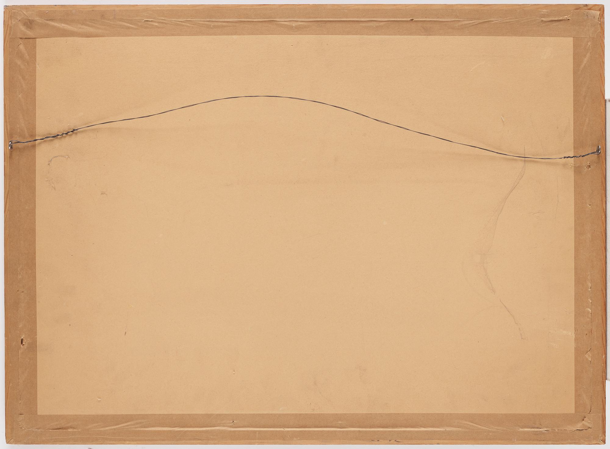 Torsten Andersson, träsnitt, signerad med dedikation till Sven X:et Erixson, daterad -55, numr 0/100.