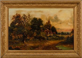 OKÄND KONSTNÄR, olja på duk, England, 1800-tal.