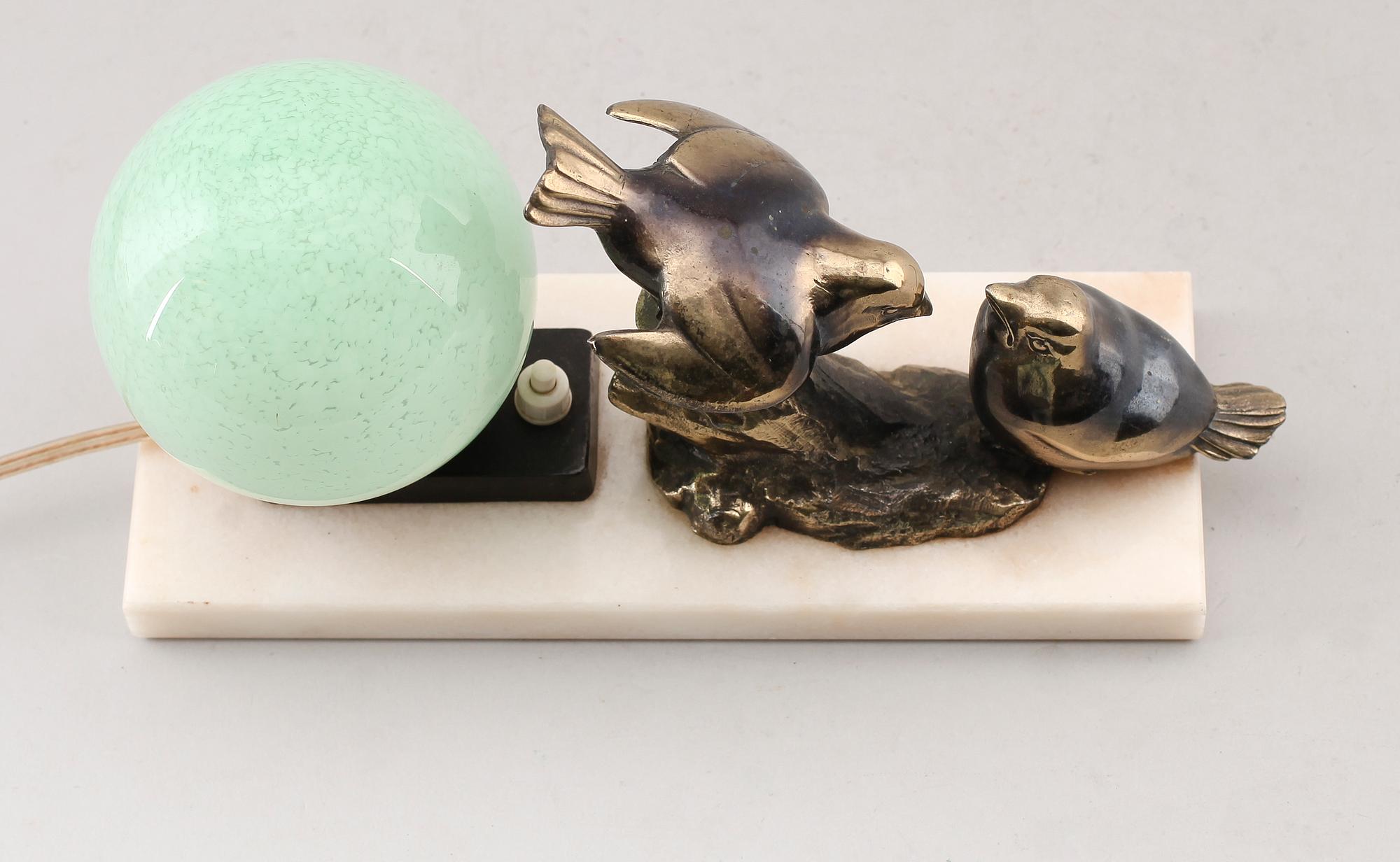 BORDSLAMPA, art déco, 1920-/30-tal.