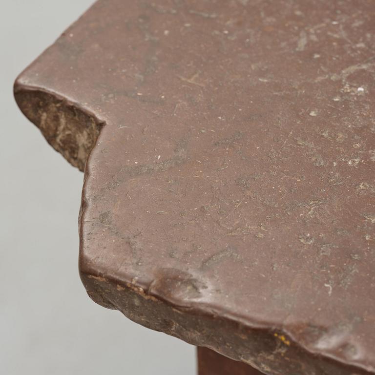 A Swedish baroque stone-top table, 18th century.