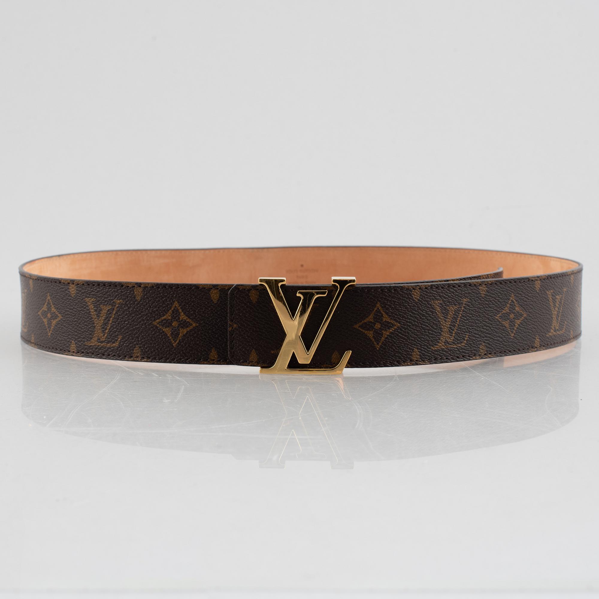 Louis Vuitton, belt, "LV Initiales", size 95, 2008.