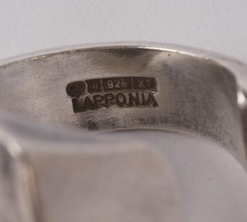 RING, silver, Lapponia med liten diamant.