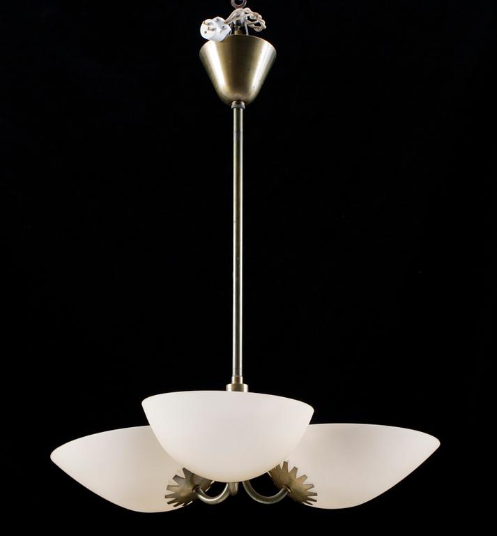 TAKLAMPA, art deco, 1930/40-tal. H 70.