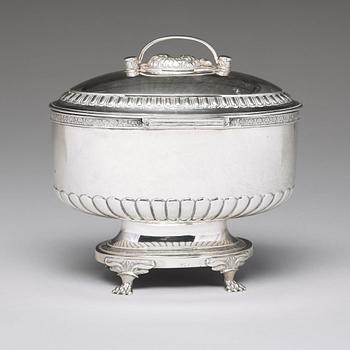 Anders Lundqvist, sockerskrin, silver, Stockholm 1826. Empire.